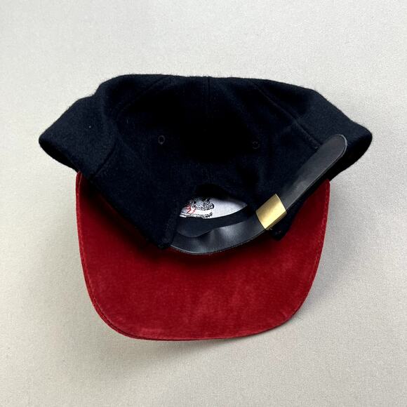 Vintage Woodbury Park Racing Hat Cap Strapback Black Golf Course Museum UK 90s - Picture 4 of 6